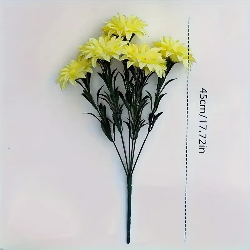 Bouquet de Dahlia artificielles à 7 têtes