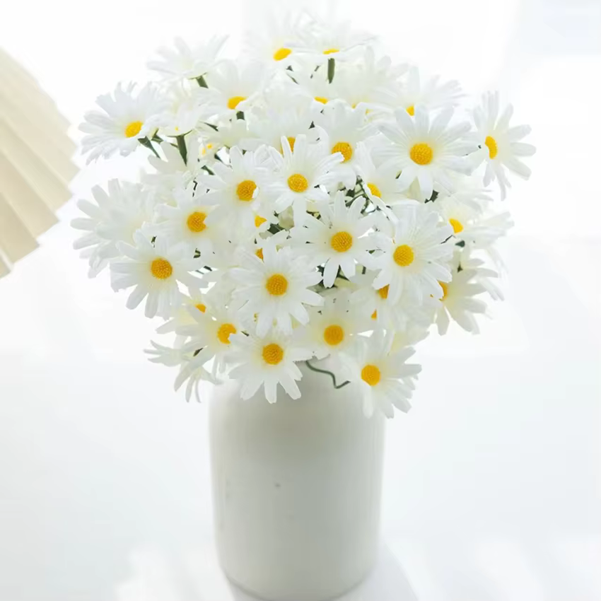 Fleurs artificielles en soie chrysanthème bulbeux bulle herbe cour couronnes de mariage mariée bouque maison bricolage vente chaude décoration