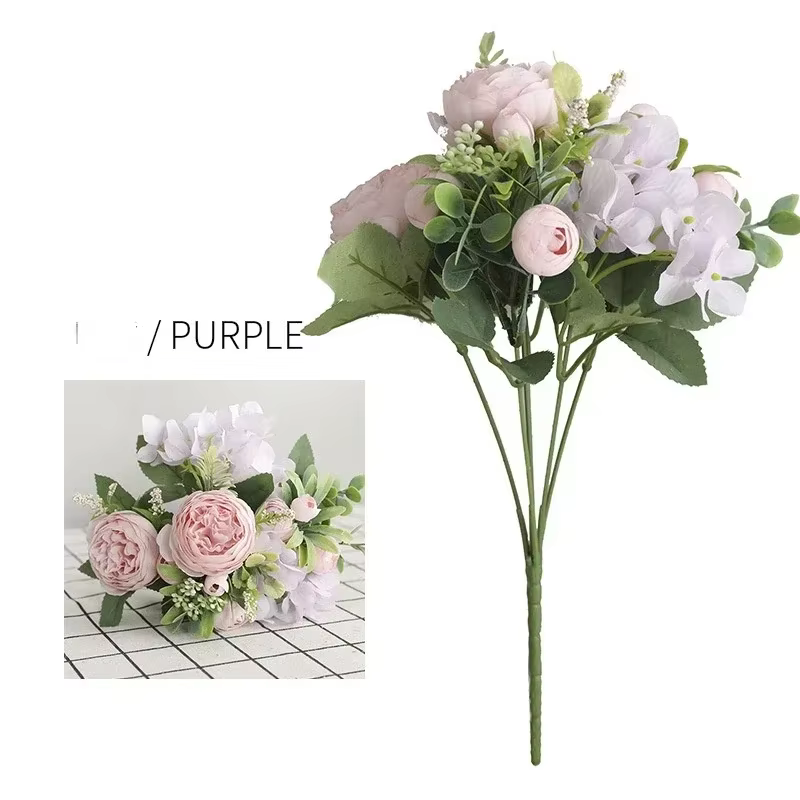1 Bouquet de pivoines en soie