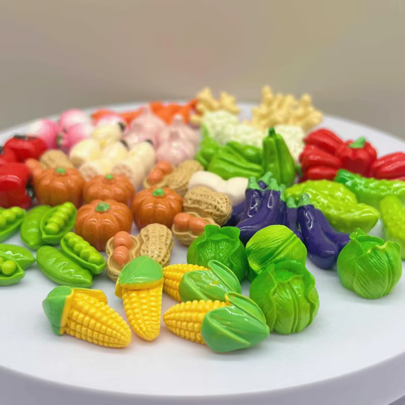 Mini Figurines de légumes 3D en résine