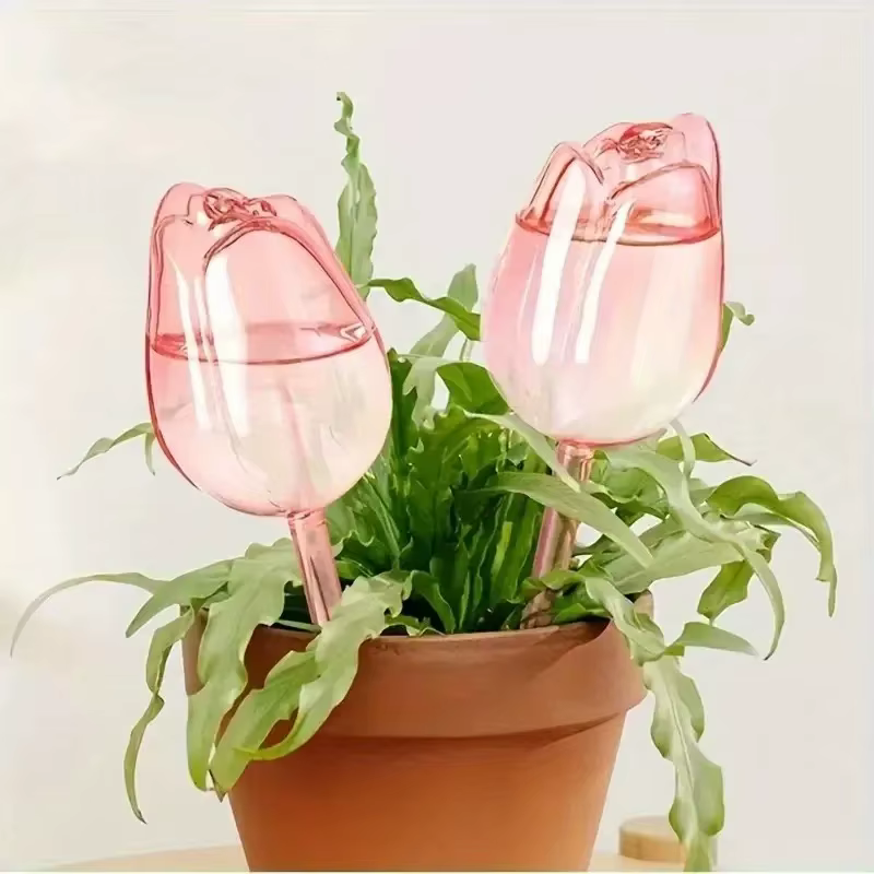Boules d'arrosage pour plantes tulipes roses