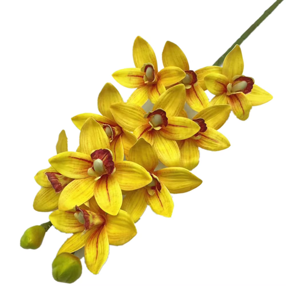 Un Cymbidium artificiel Hookerianum 10 têtes simulé Vanda