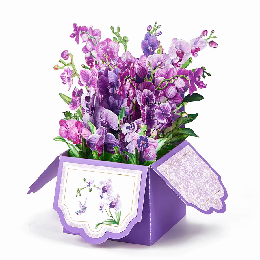 Carte de vœux à fleurs avec enveloppe
