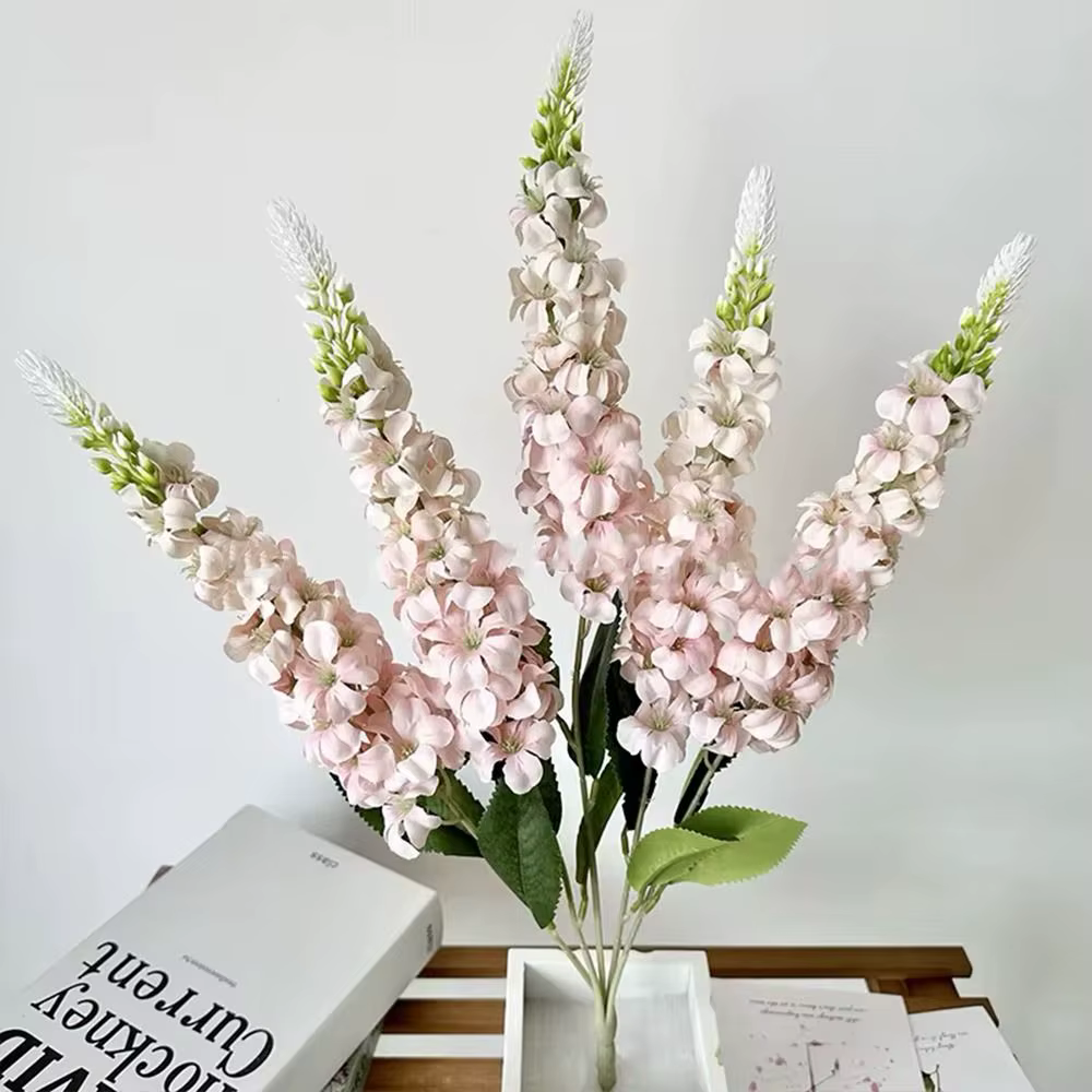 5 tiges de fleurs artificielles de jacinthe