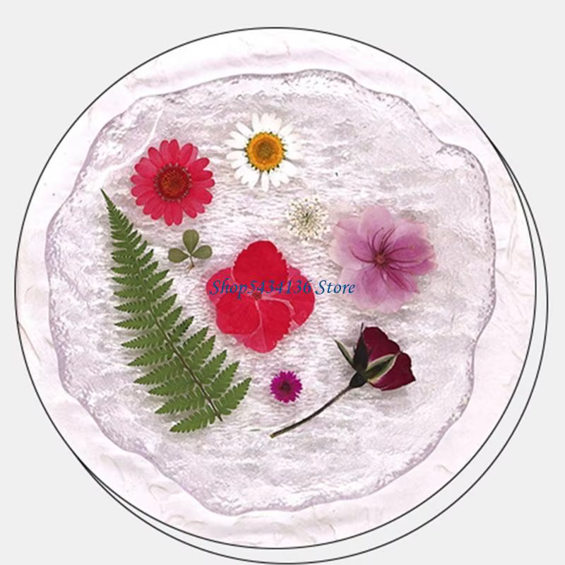 Fleur séchée pressée H7 pour moule en résine Feuilles fleurs séchées pressées naturelles pour le feuillette scrapbooking