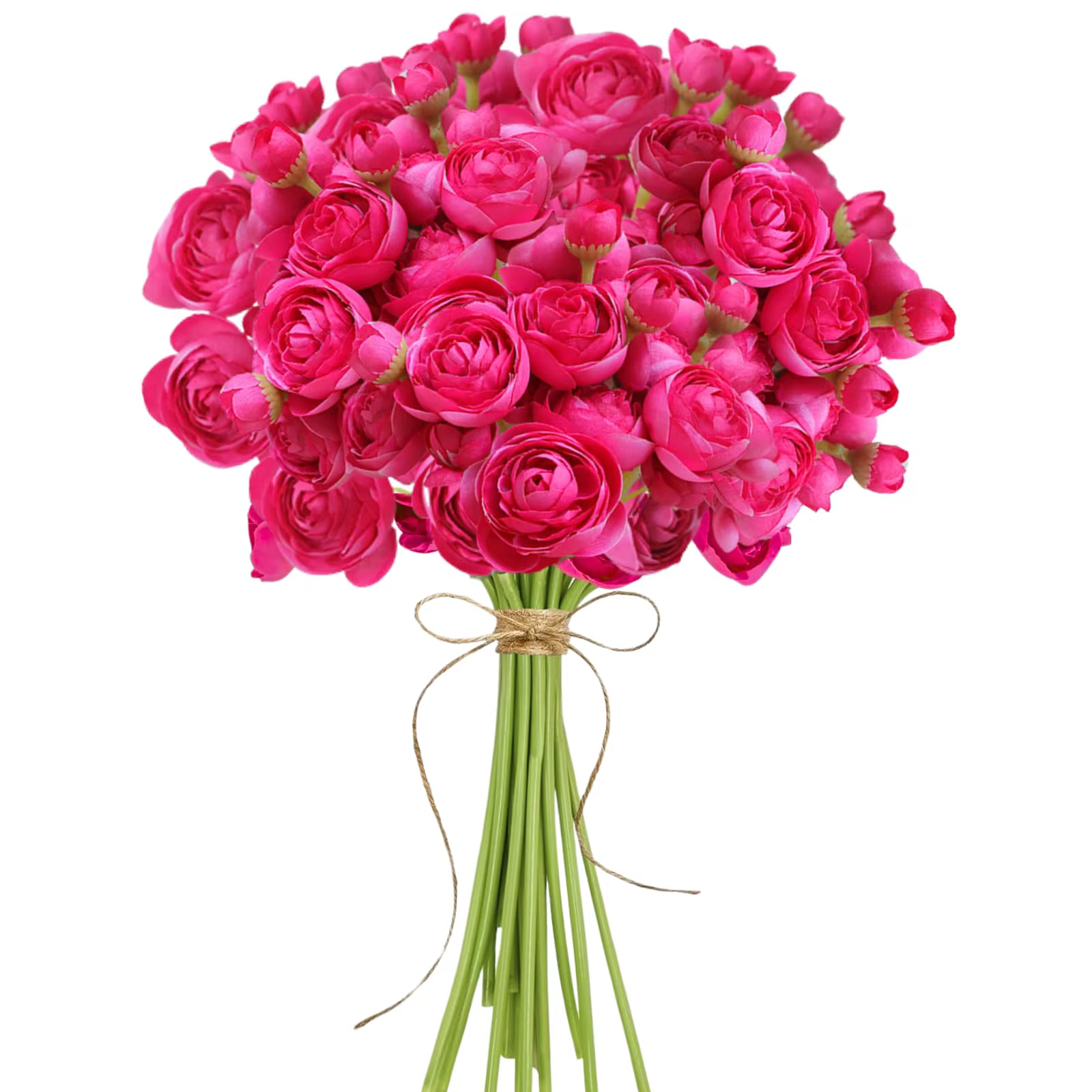 12 pièces Ranunculus fleurs artificielles Faux Mini pivoines fausse fleur pour bricolage Bouquets de mariage douche nuptiale décoration de Table à la maison