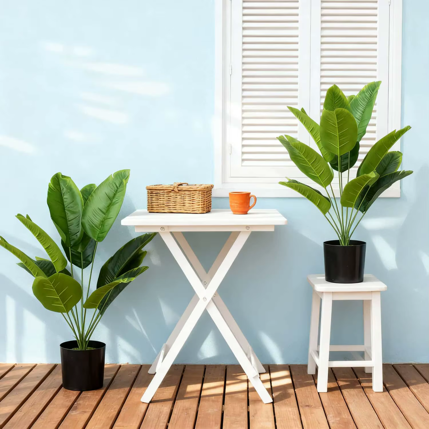 Grands plantes oiseau de paradis artificielles réalistes