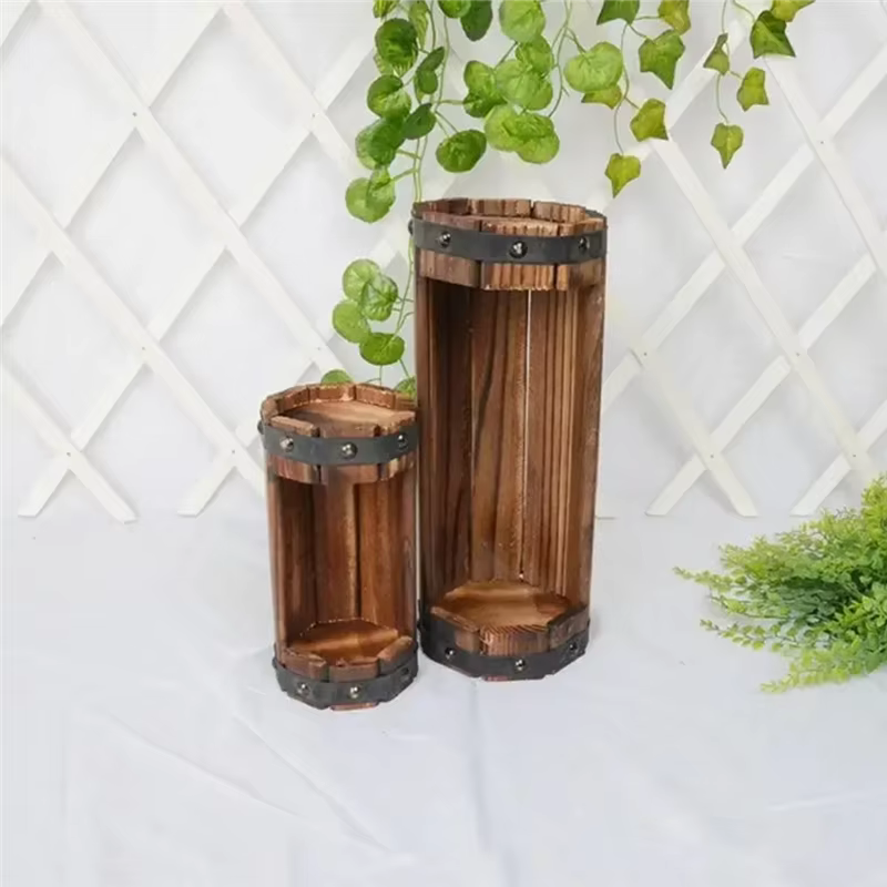 Y51A-Pots de fleurs en bois