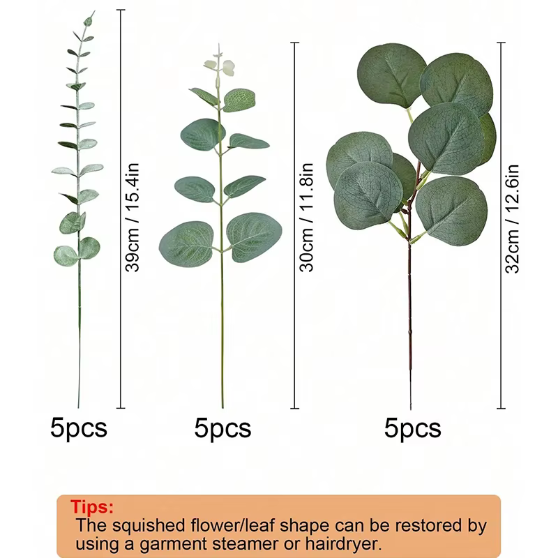 Bouquet de plantes artificielles d'eucalyptus