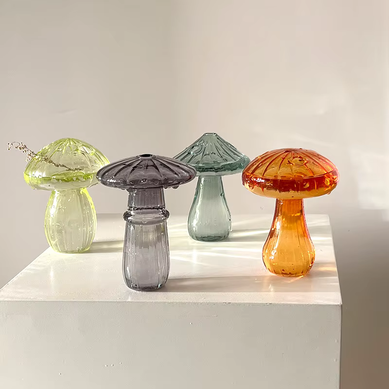 Vase à grenade en verre