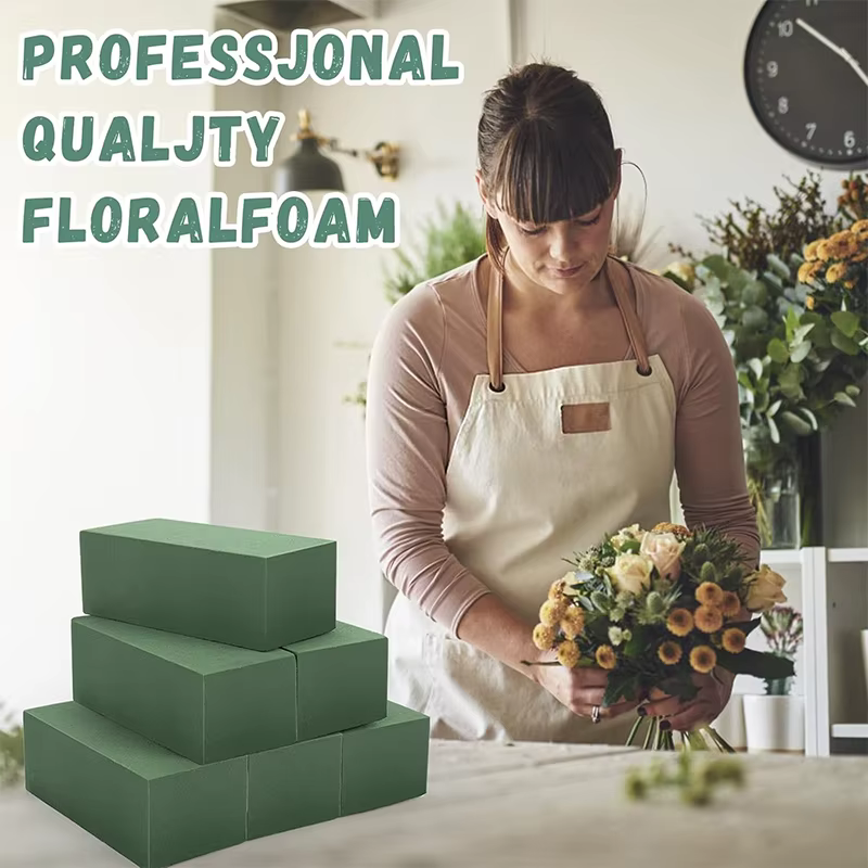 Mousse florale verte carrée 10x20CM