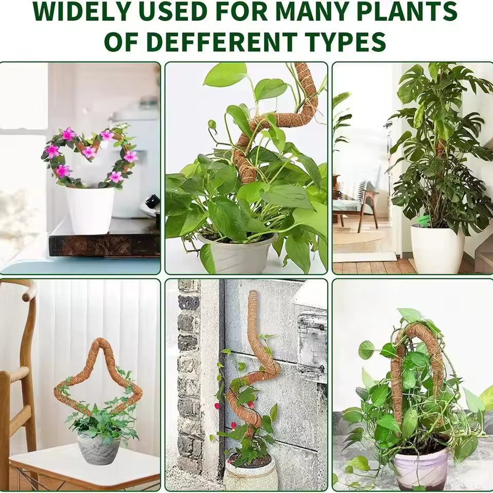 Bendable Plants Climbing Support Plant Moss Coir Pole Bottom