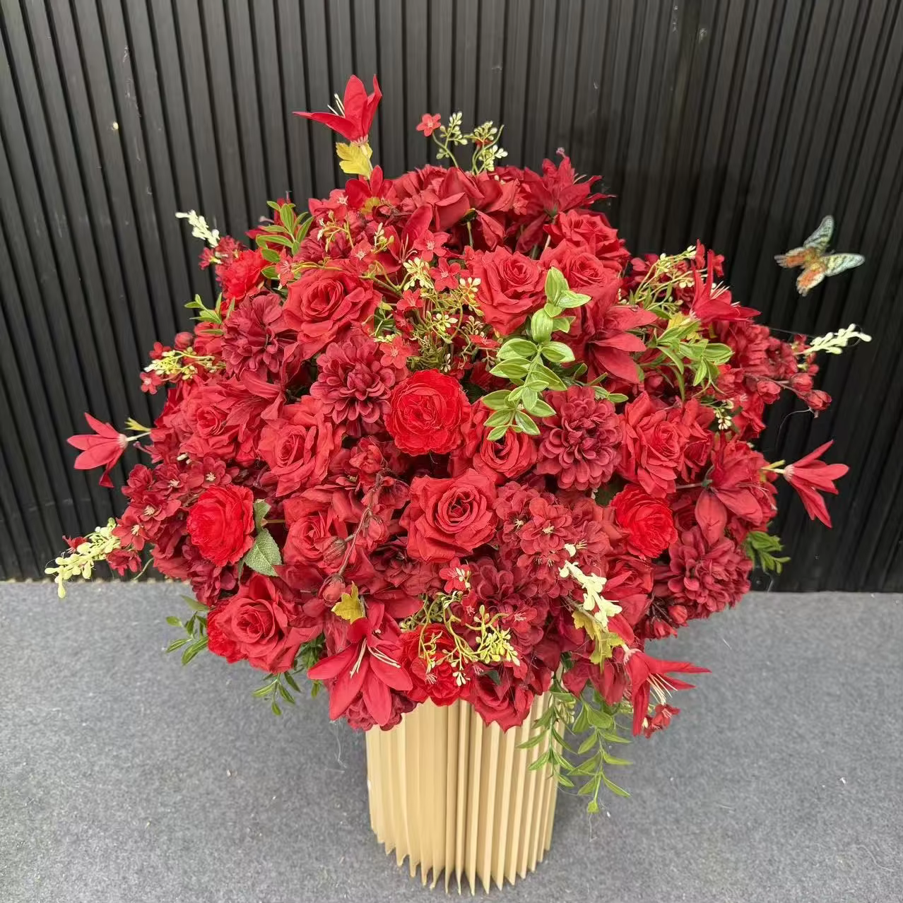 Bouquet de fleurs artificielles de luxe pour centre de table