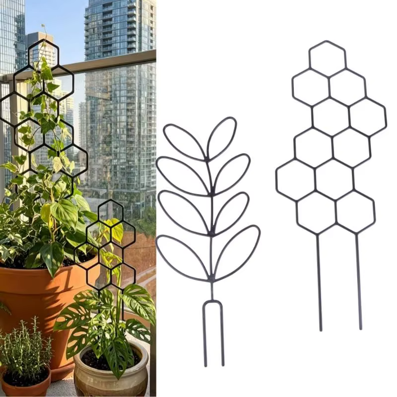Lot de 3 Supports de Plantes d'Intérieur et d'Extérieur
