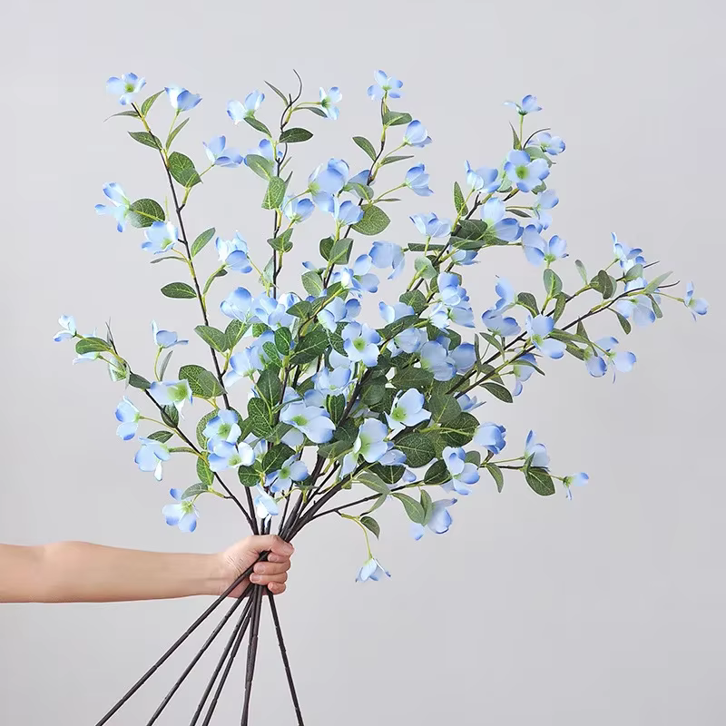 Fleur artificielle en bois de rose de 104CM