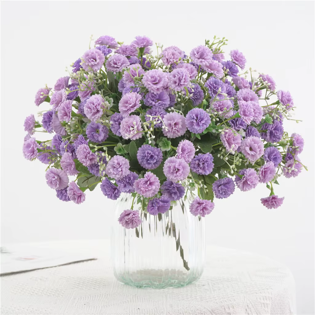 20 têtes de fleurs 1 bouquet de style européen