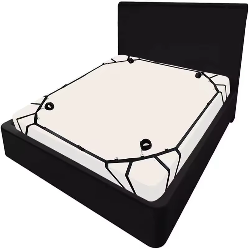 Sangles de lit à quatre coins BDSM, accessoires de bondage de lit, jouets sexuels, menottes, contraintes, poignets, fétiche, couples adultes, 7.0