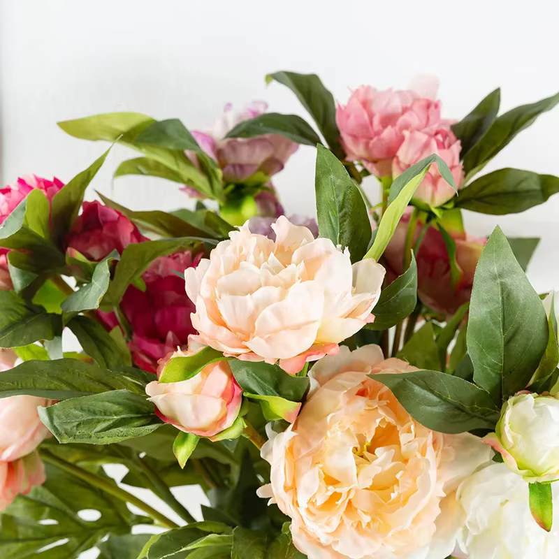 Fleur de pivoine simple artificielle