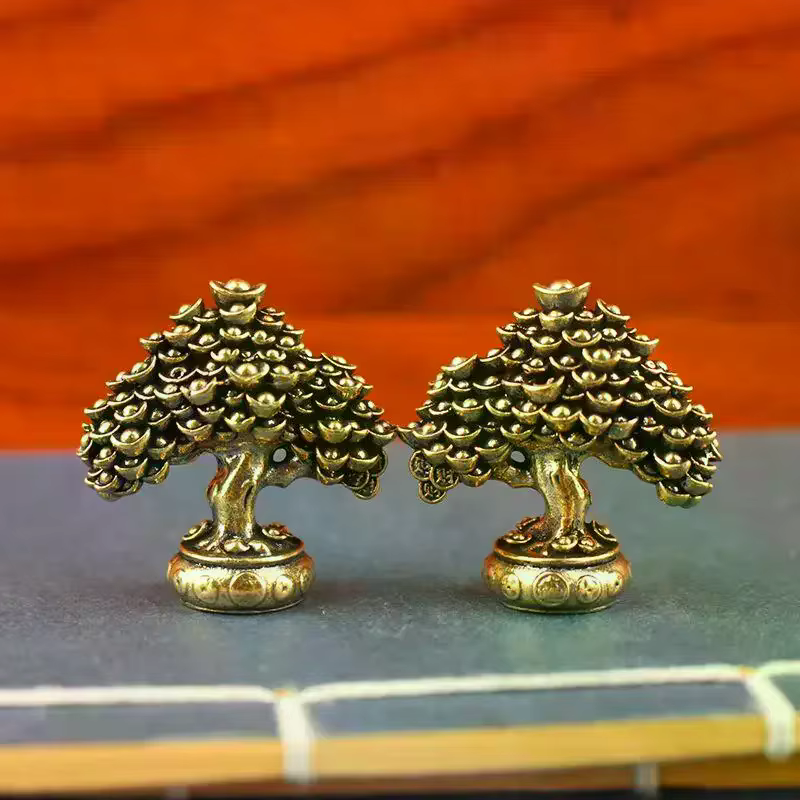 Ornements d'arbre de Fortune en laiton