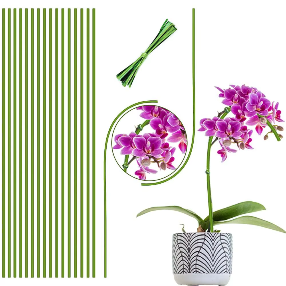 Bâtons de plantes pliables à tige unique