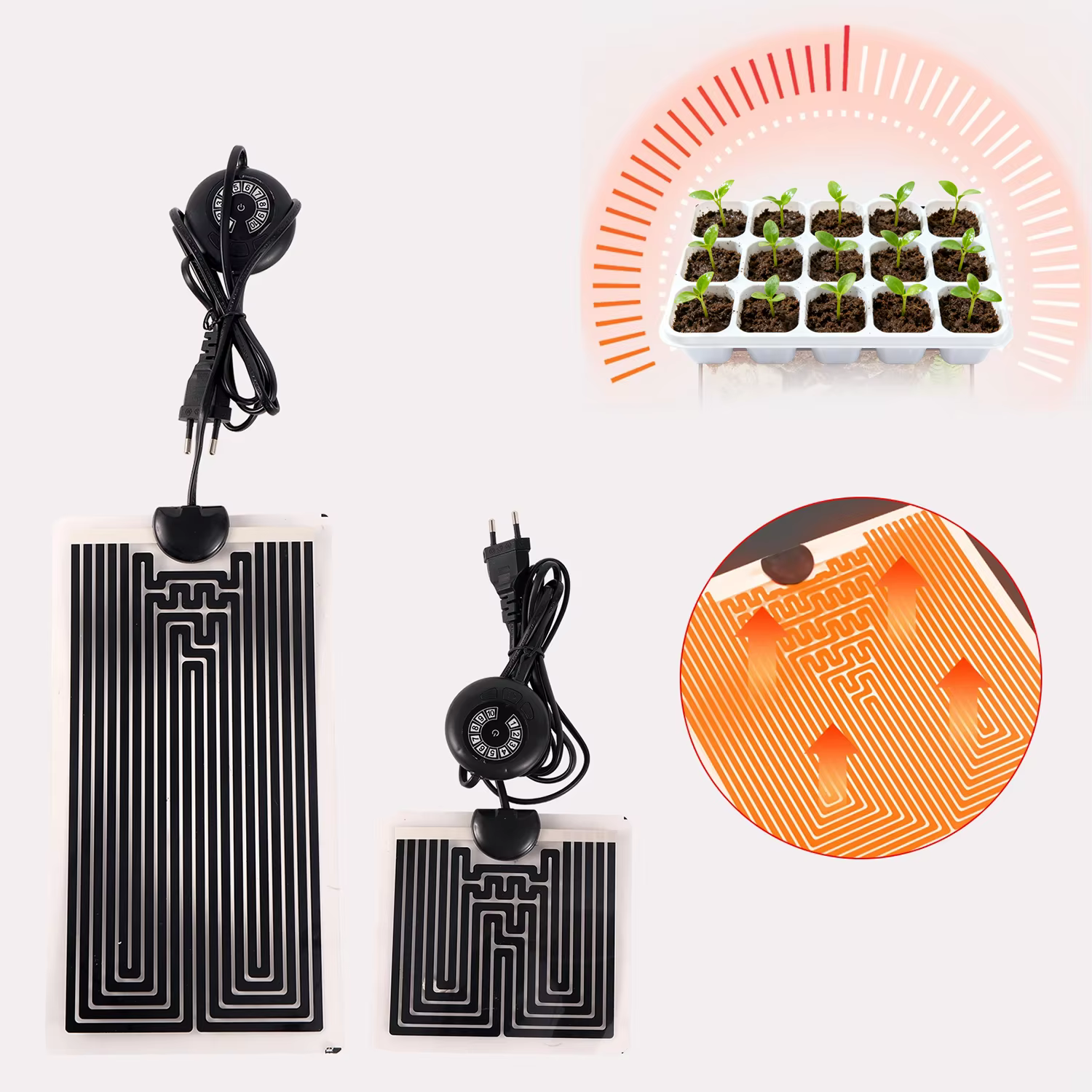 Tapis chauffant électrique pour plantes