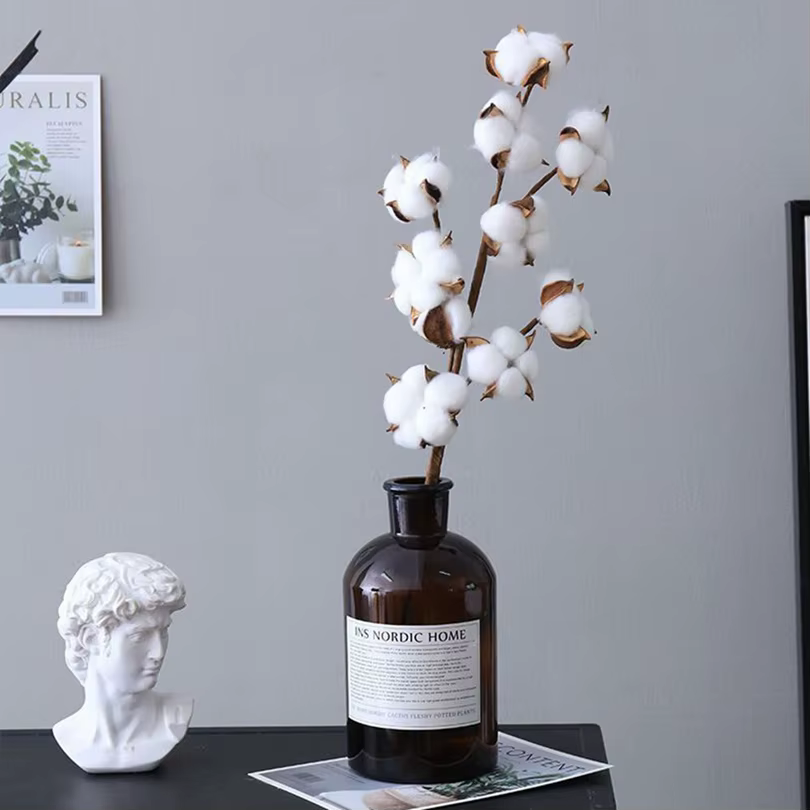 Plantes artificielles en coton naturel