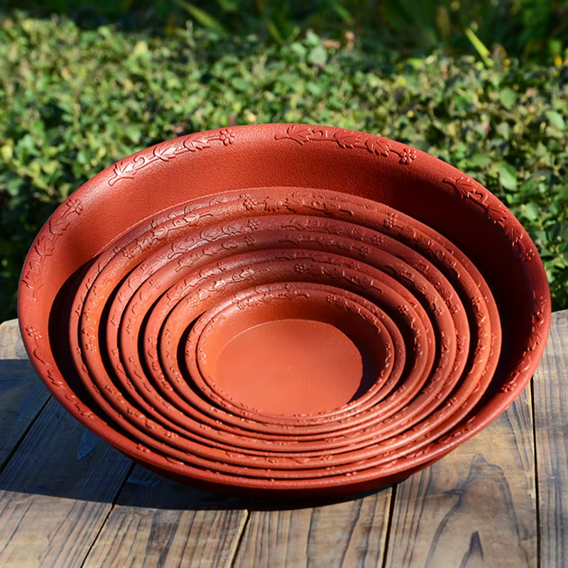 Pot de fleurs épais rond