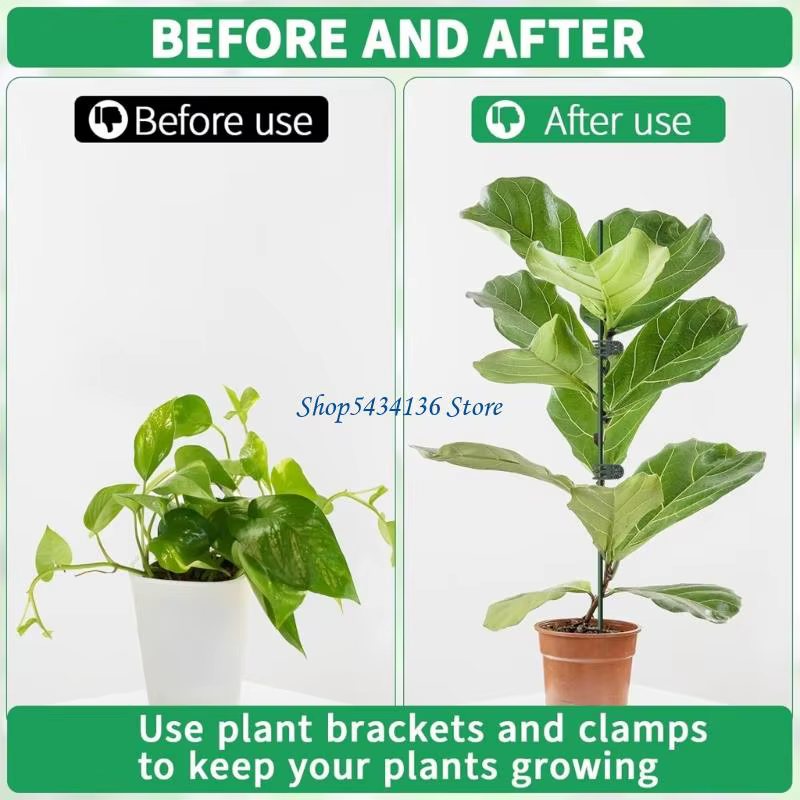 H7ED bâton Support plante Flexible réglable