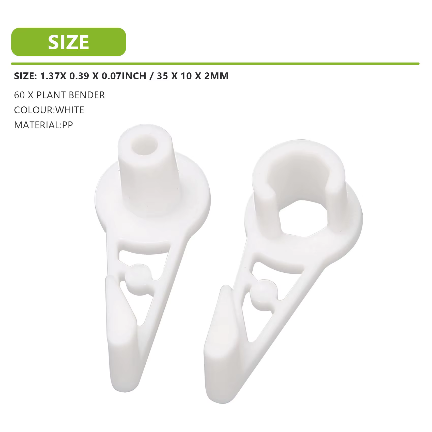 A36T-60Pcs Pince de pliage réglable à 360 degrés pour plantes
