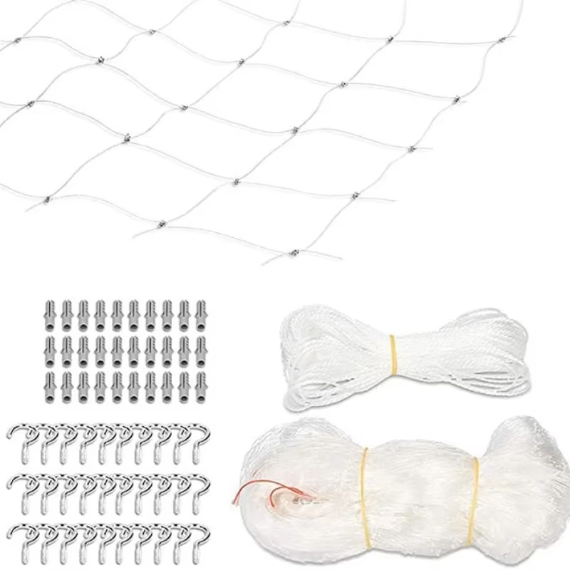 Nouveau couvercle de protection pour animaux de compagnie chat chien filet en plastique Nylon fil d'acier grille jardin