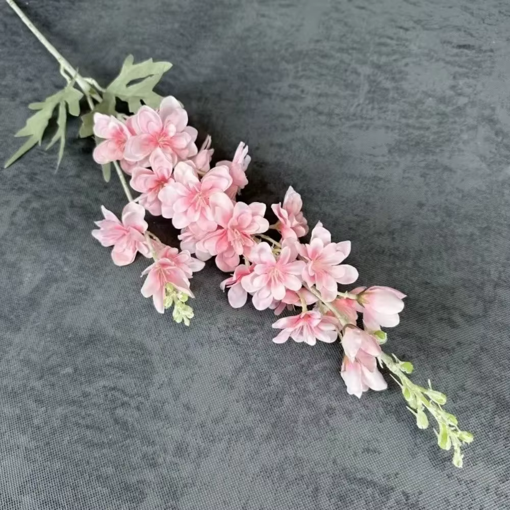 Nouvelles Grandes Fleurs Artificielles de Delphinium à 2 Branches