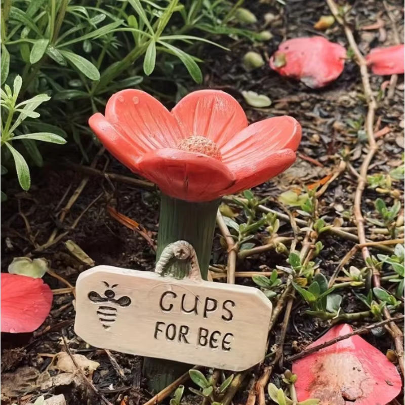 Stations d'arrosage en forme de fleur