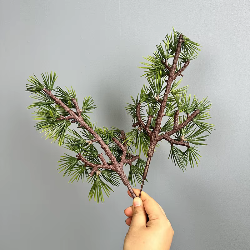 Pétalocarpus artificiel Macrophyllus plante en plastique florale décor à la maison Simulation Masson pin feuille verte plantes décoration de jardin