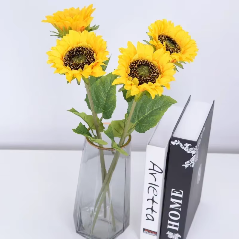 Tournesols artificiels à longue tige