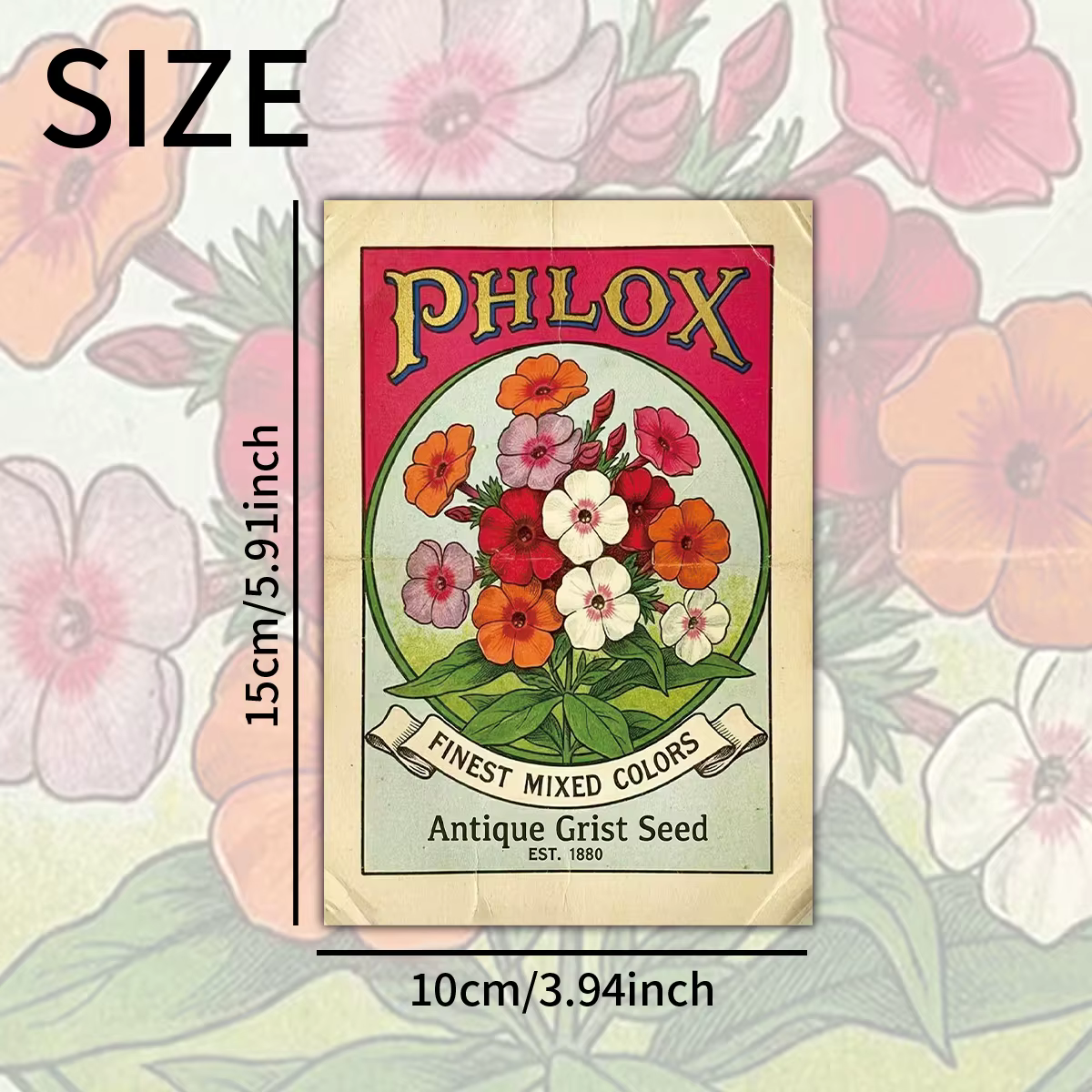 20 cartes de graines de fleurs botaniques vintage pour la décoration esthétique du jardin