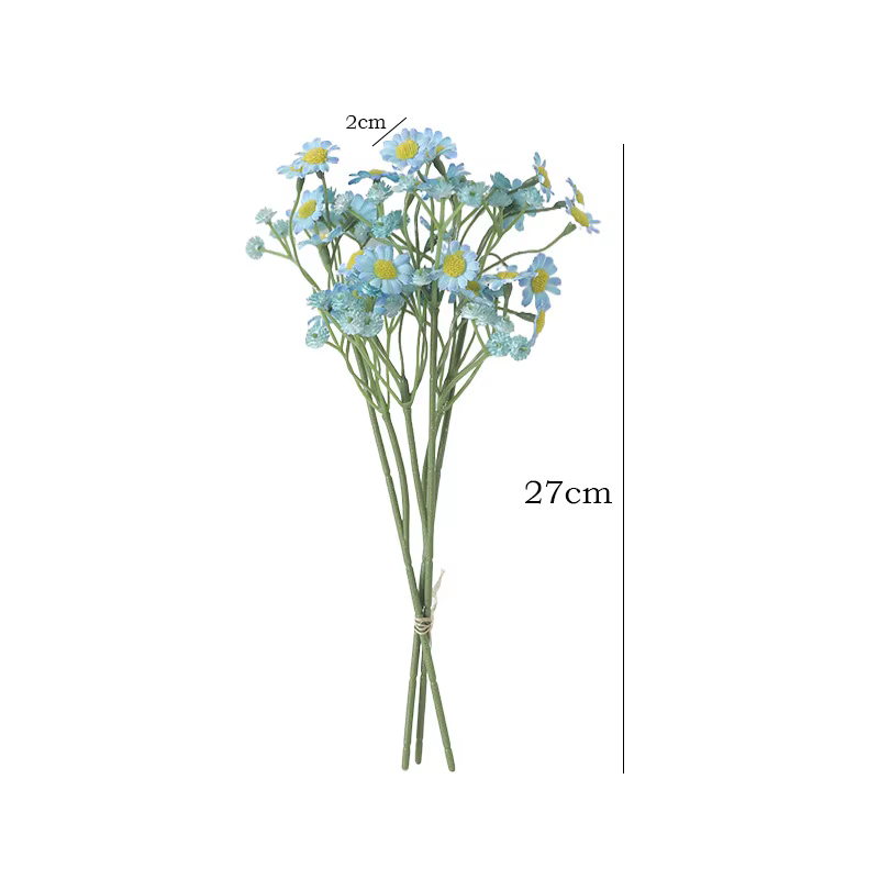 Camomille fleur artificielle table à manger européenne petite marguerite fausse