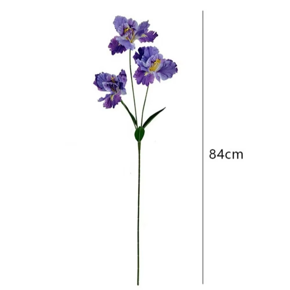 Nouveau bouquet de fleurs d'iris artificielles violettes