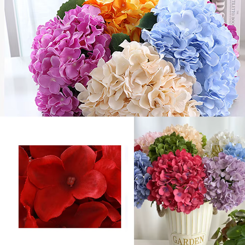 Beaux fleurs artificielles en soie 58cm