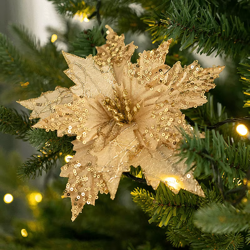 Fleur de noël artificielle de haute qualité