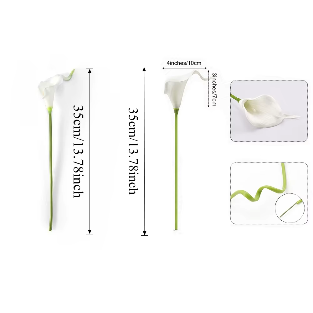 Fleurs artificielles de lys Calla