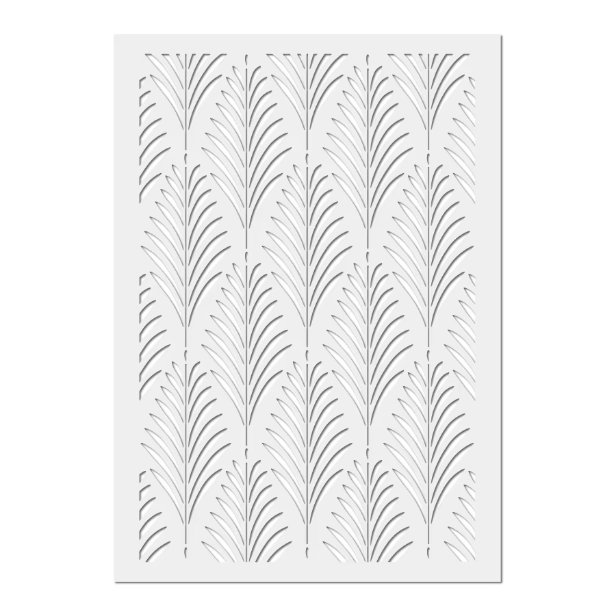 1PC Pochoir de dessin A4 en forme de feuille de palmier