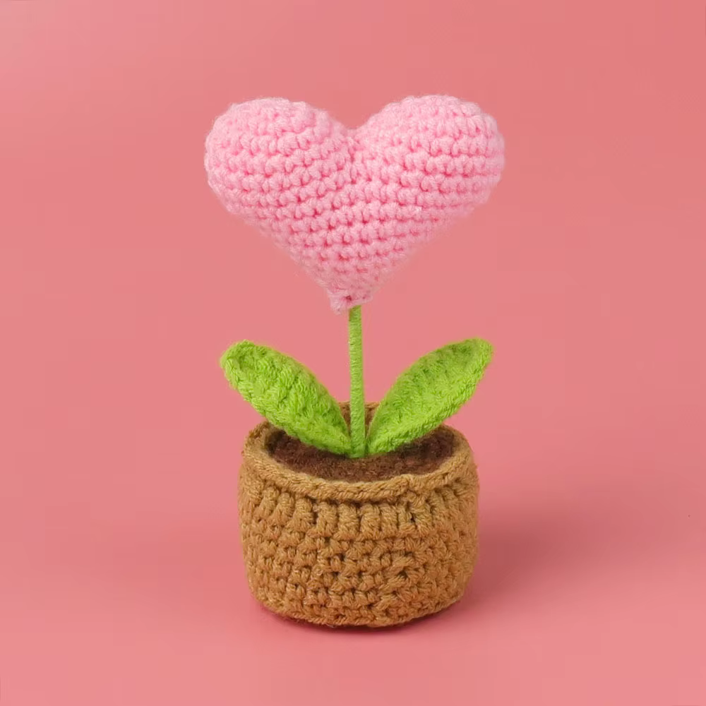 Crochet tournesols en Pot mignon tricot Pot de fleur Pot