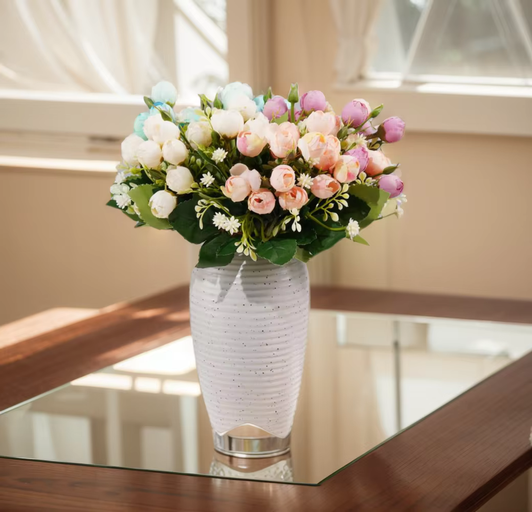 Bouquet de Roses Artificielles Vintage
