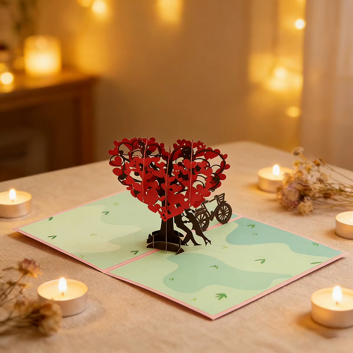 3D Pop Up Flower Greeting Cards Wedding Card Anniversary Thanksgiving Valentines Day Birthday Gift Thank You