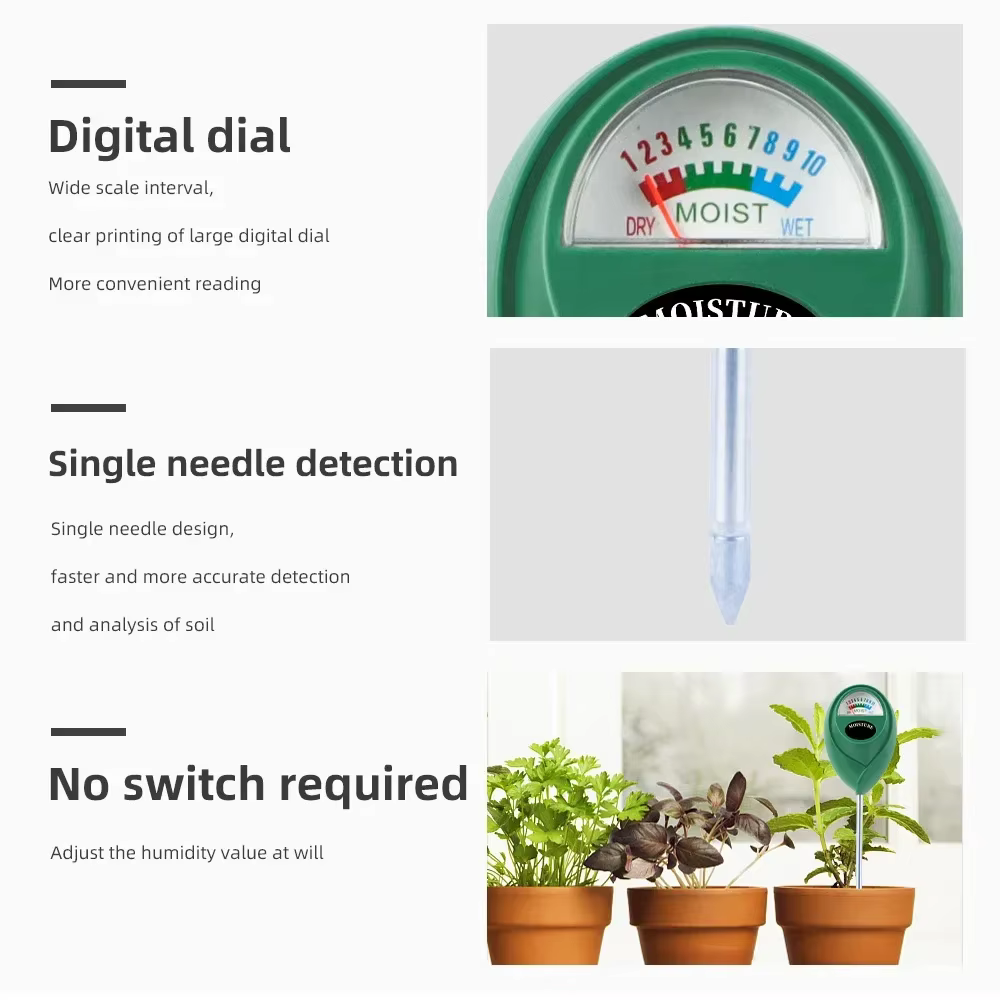 Testeur d'humidité du sol, testeur d'eau pour plantes, détecteur d'humidité, hygromètre pour jardinage, outil de mesure domestique