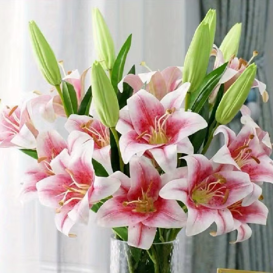 Fleurs artificielles en forme de lys