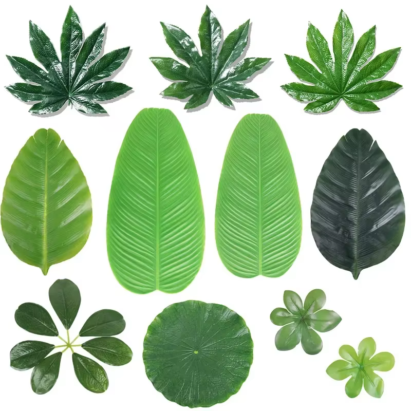 Plantes vertes artificielles en plastique