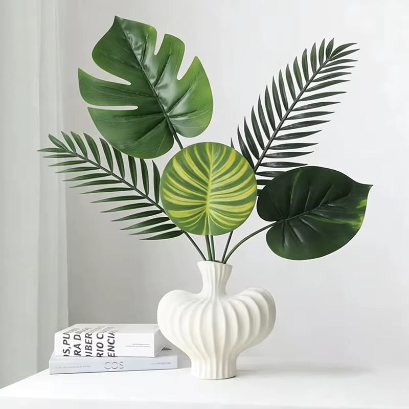 Feuilles de Monstera artificielles de Style hawaïen
