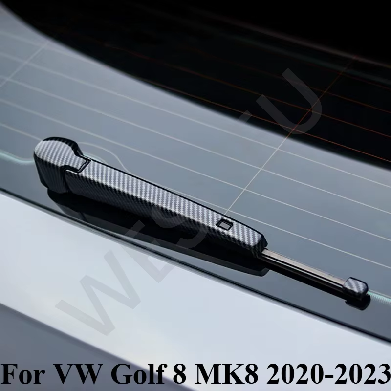 Couvercle de bras d'essuie-glace arrière de voiture, accessoires pour VW Golf 8 MK8 2020 2021 2022 2023, décoration, partie extérieure modifiée, garniture d'essuie-glace arrière