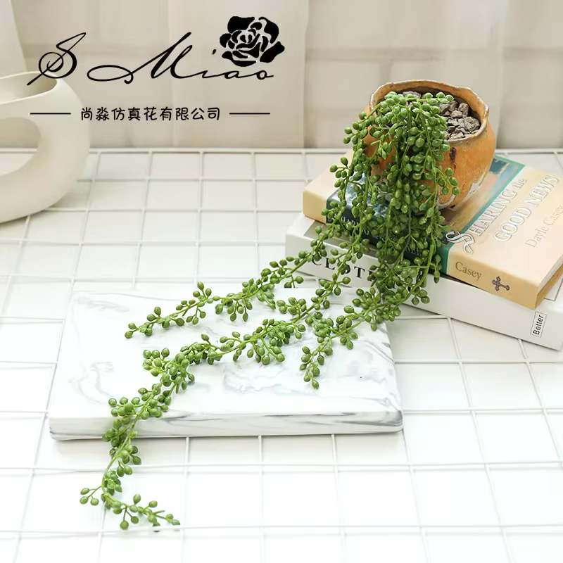 Plantes vertes succulentes artificielles pour décoration de mariage et de Noël